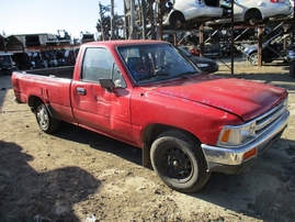 1989 TOYOTA TRUCK DLX STD CAB RED 2.4L AT 2WD Z16272